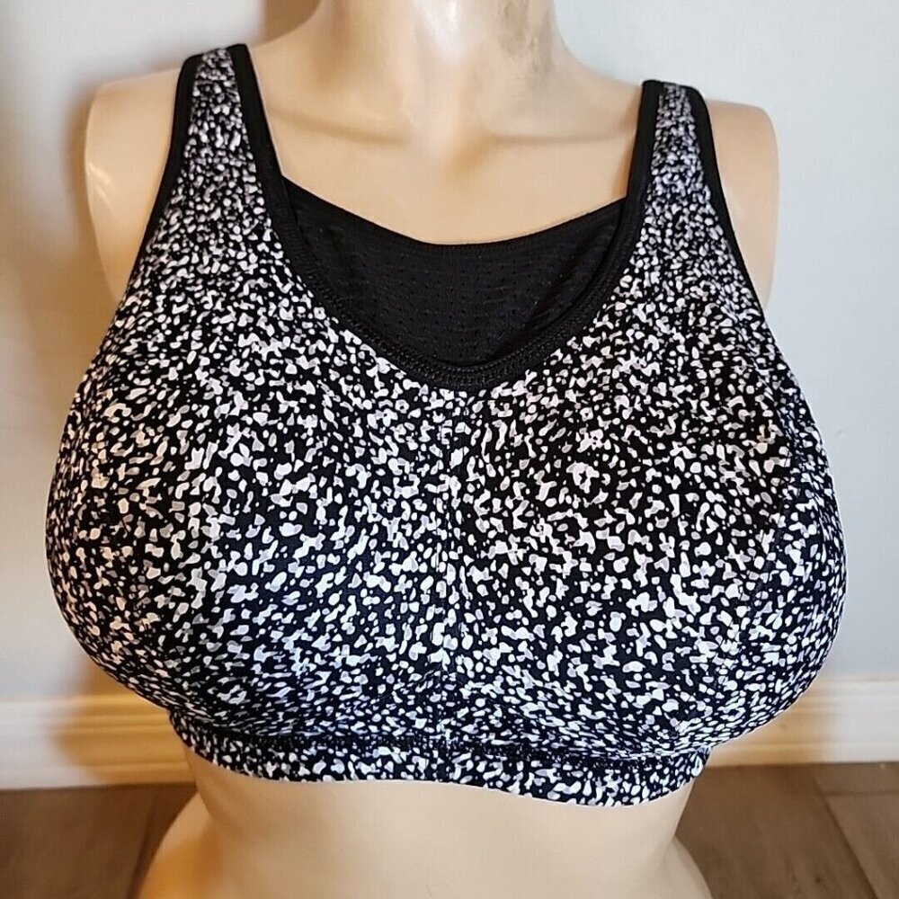 Glamorise Black and White Bra